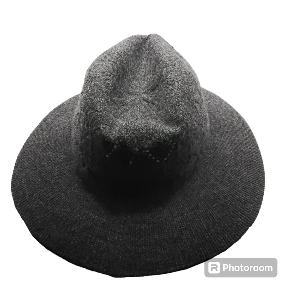Gray Wool Blend Hat